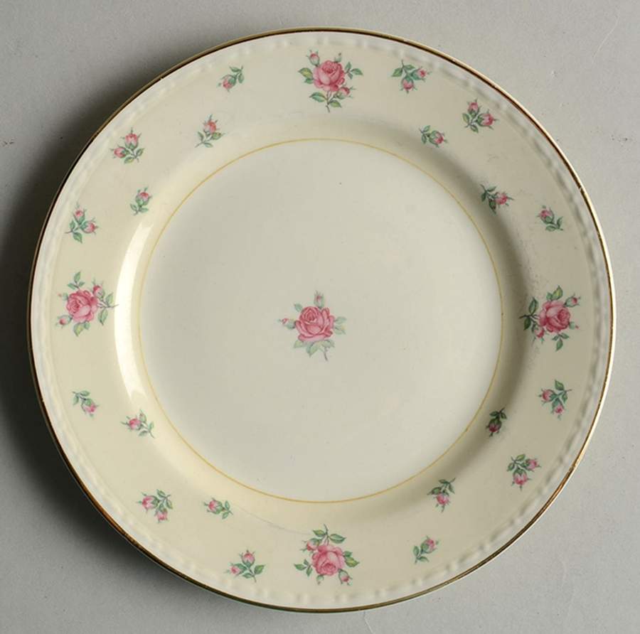 Rambler Rose Bread & Butter Plate by Homer Laughlin -1