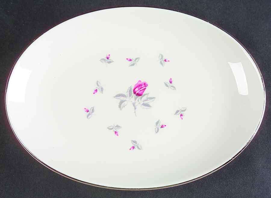 Spring Rose Relish/Gravy Underplate by Homer Laughlin -1