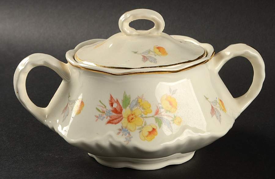 Susan Sugar Bowl & Lid by Homer Laughlin -1
