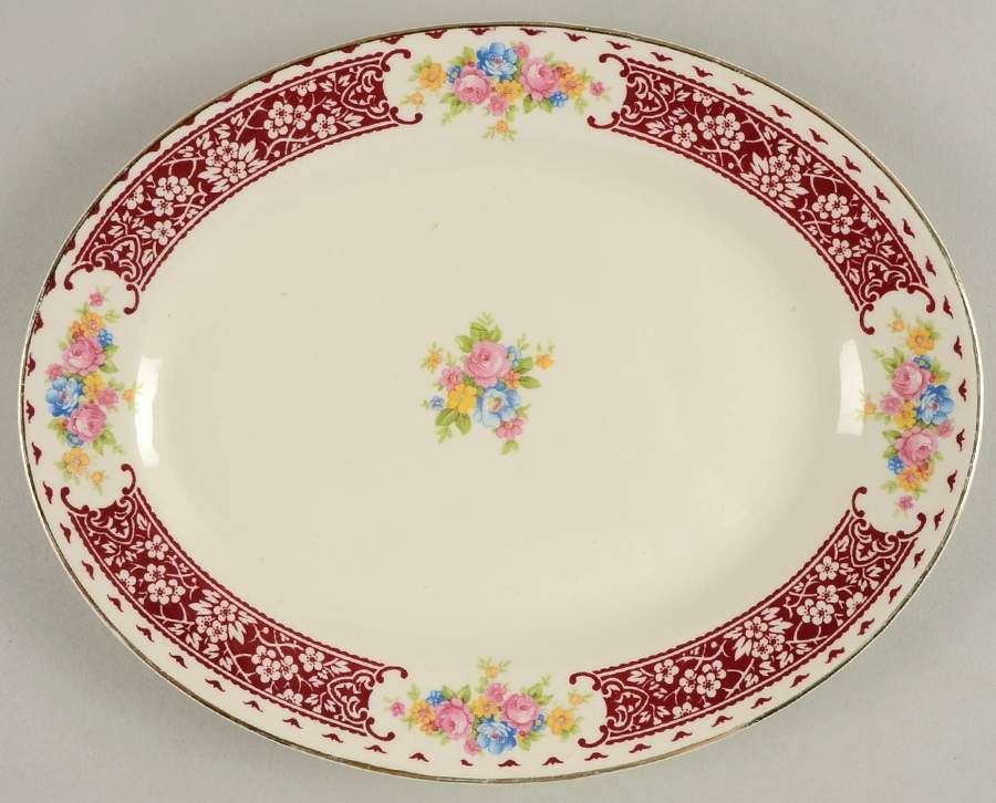 Temp Pica 11" Oval Serving Platter by Homer Laughlin -1