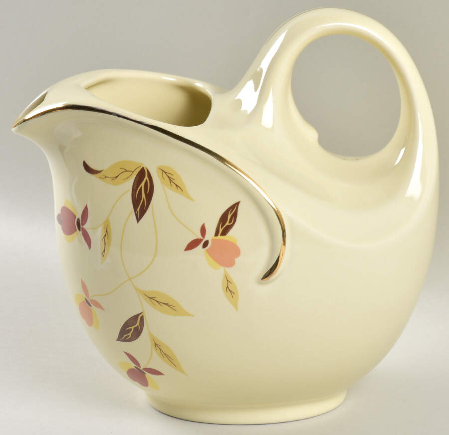 Autumn Leaf Loop Handle Jug by Hall-1
