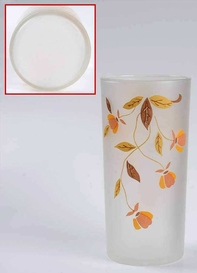 Autumn Leaf 12 Oz Glassware Frosted Tumbler by Hall-1