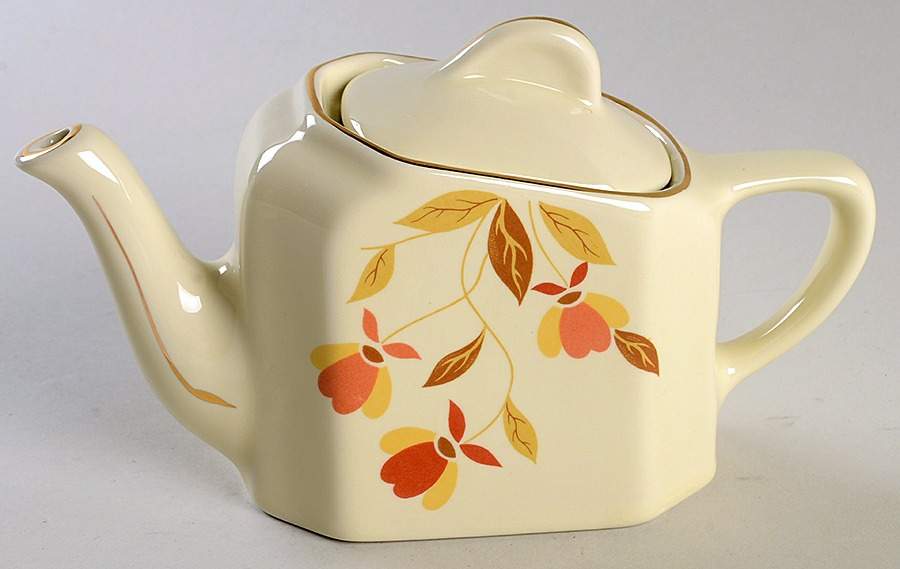 Autumn Leaf Tea for Two Teapot by Hall-1