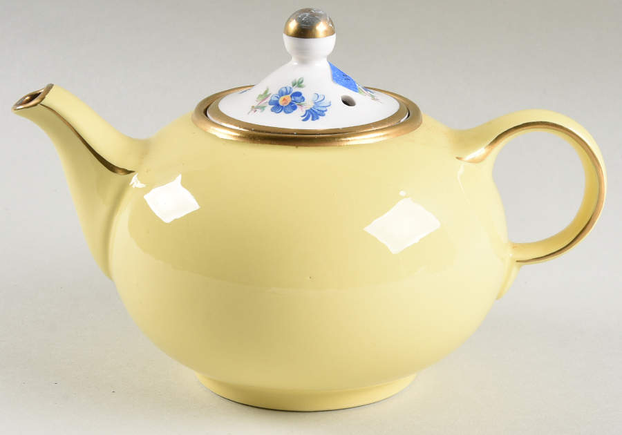 Buttercup No 1 Tea Set (Smooth) Morning Teapot & Lid by Hall-1