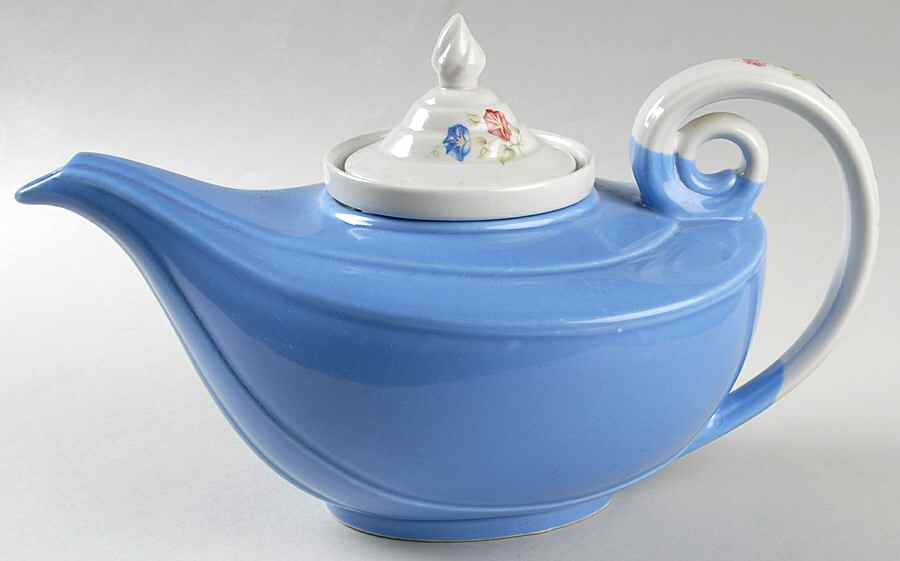Morning Glory Aladdin Teapot & Lid w/Infuser by Hall-1