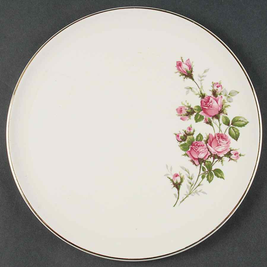 Primrose Cake Plate by Hall-1