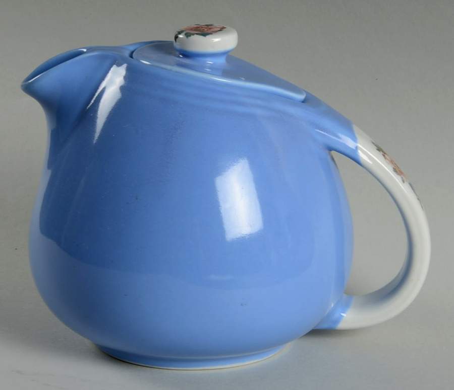 Rose Parade 5-6 Cup Sani-Grid Teapot & Lid by Hall-1