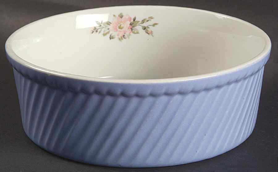 Rose Parade French Fluted Baker by Hall-1