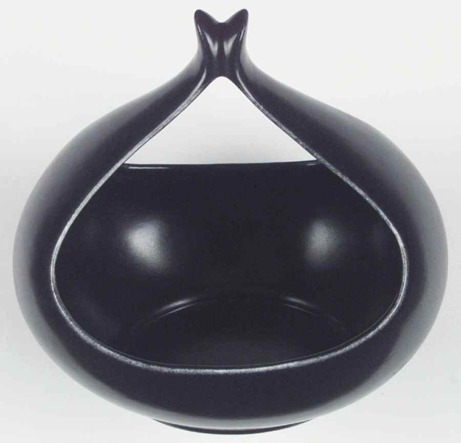 Satin Black Gravy Boat by Hall-1
