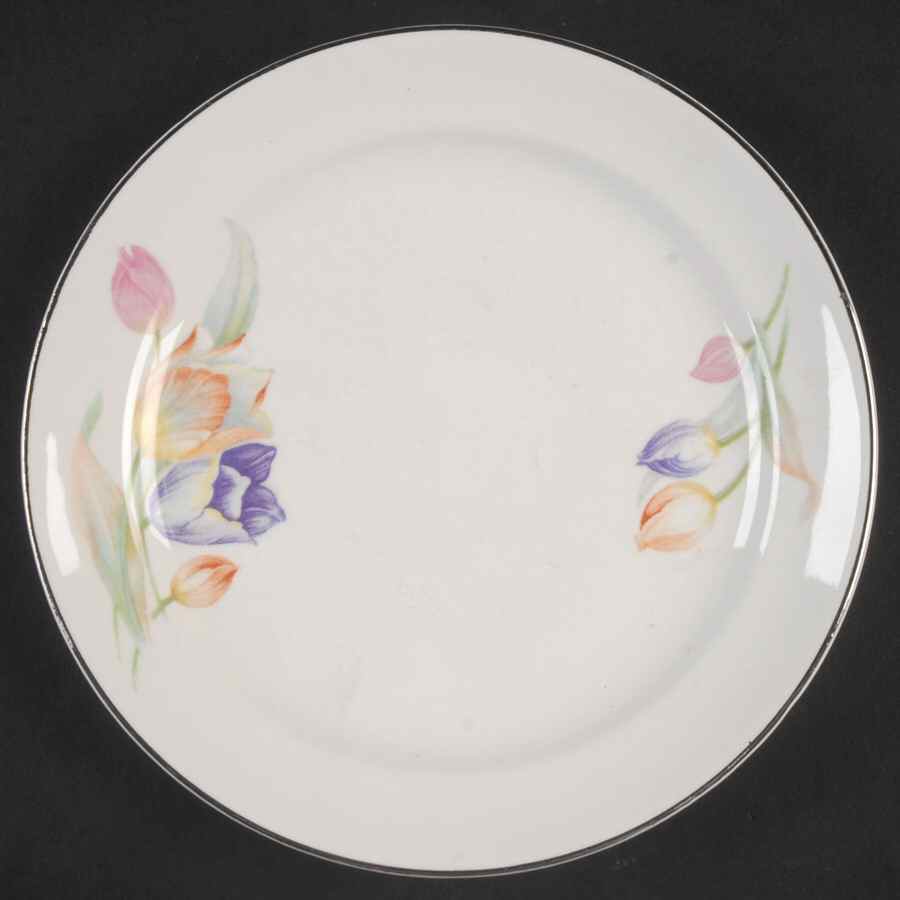 Tulip Bread & Butter Plate by Hall-1