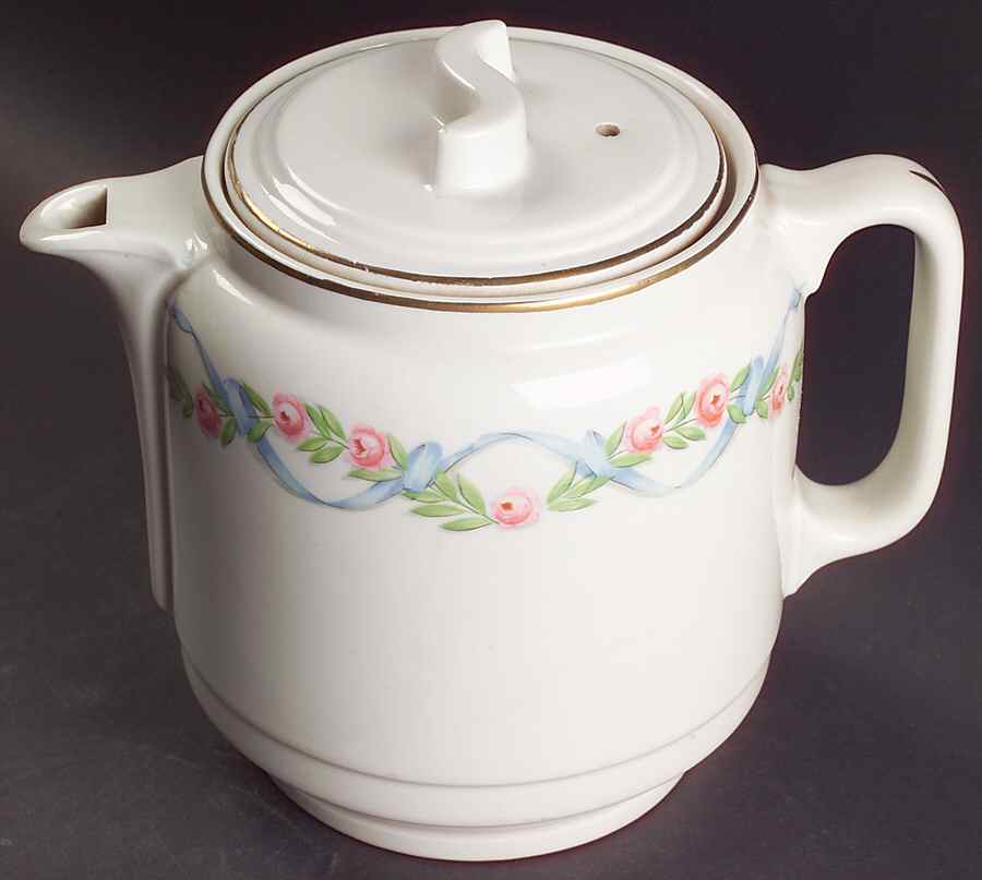 Wildfire (Gold Trim) 10 Cup S-Lid Coffee Pot & Lid by Hall-1