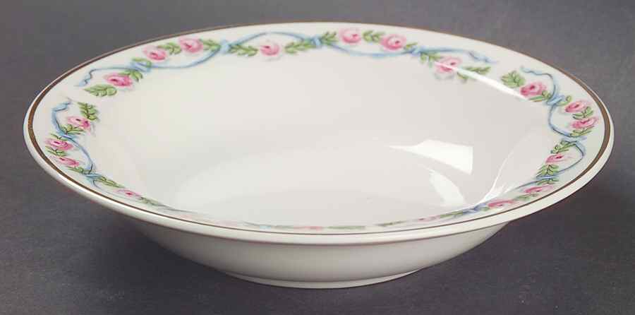 Wildfire (Gold Trim) Rim Fruit/Dessert (Sauce) Bowl by Hall-1