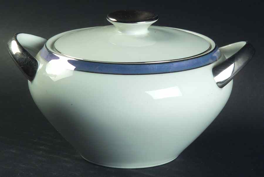 Riviera Sugar Bowl & Lid by Hampton (Japan)-1