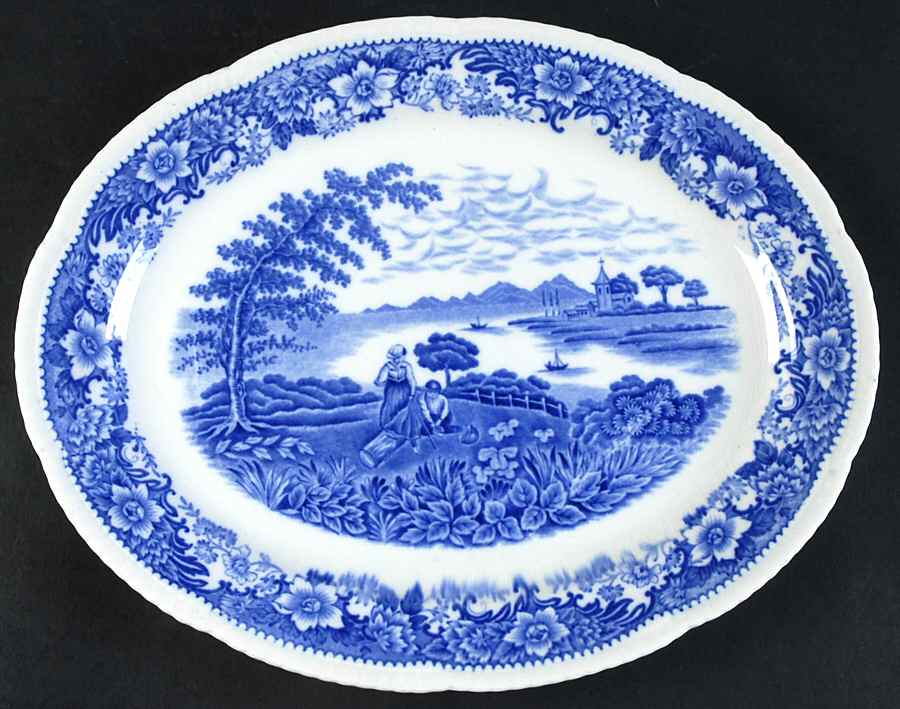 Silverdale 11" Oval Serving Platter by Swinnertons-1