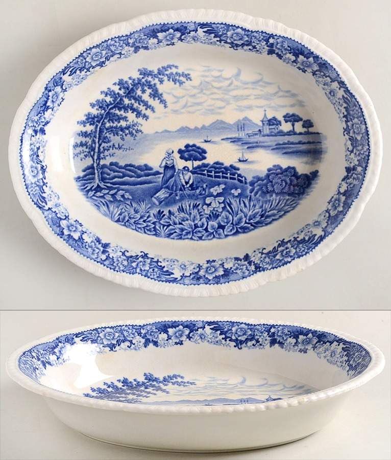 Silverdale 10" Oval Vegetable Bowl by Swinnertons-1