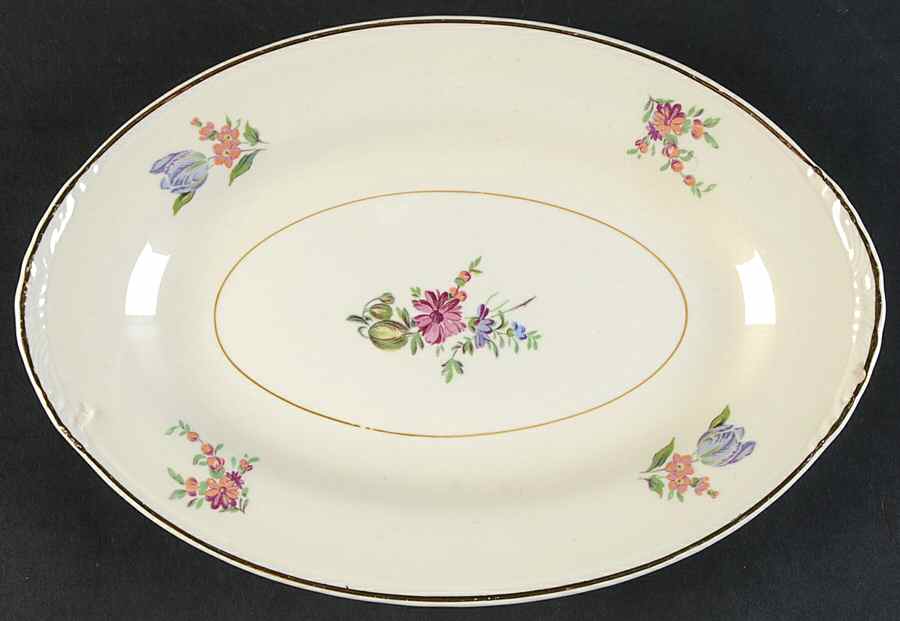 Priscilla Cream and White (Smooth) Relish/Gravy Underplate by Household Institute-1