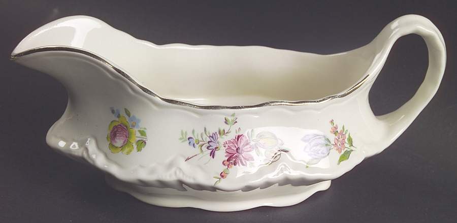 Priscilla Cream (Scalloped) Gravy Boat by Household Institute-1