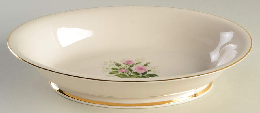 Provincial Rose 10" Oval Vegetable Bowl by Hom Ec China-1