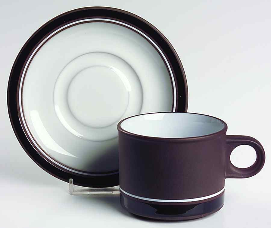 Contrast Flat Cup & Saucer Set by Hornsea-1