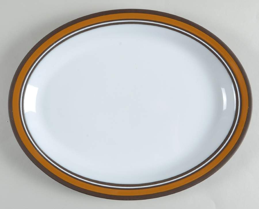 Contour Brown 13" Oval Serving Platter by Hornsea-1