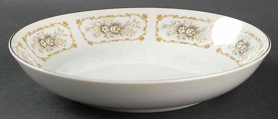 Elegance (Gold Trim) Coupe Soup Bowl by Happy Home-1