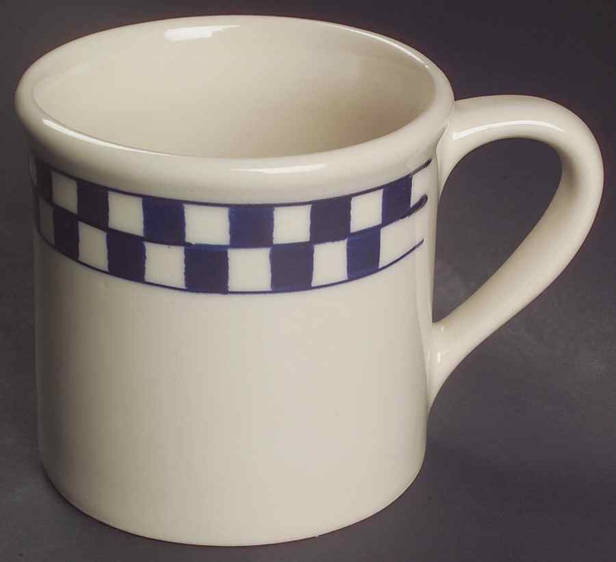 Blue Checks Mug by Hartstone-1