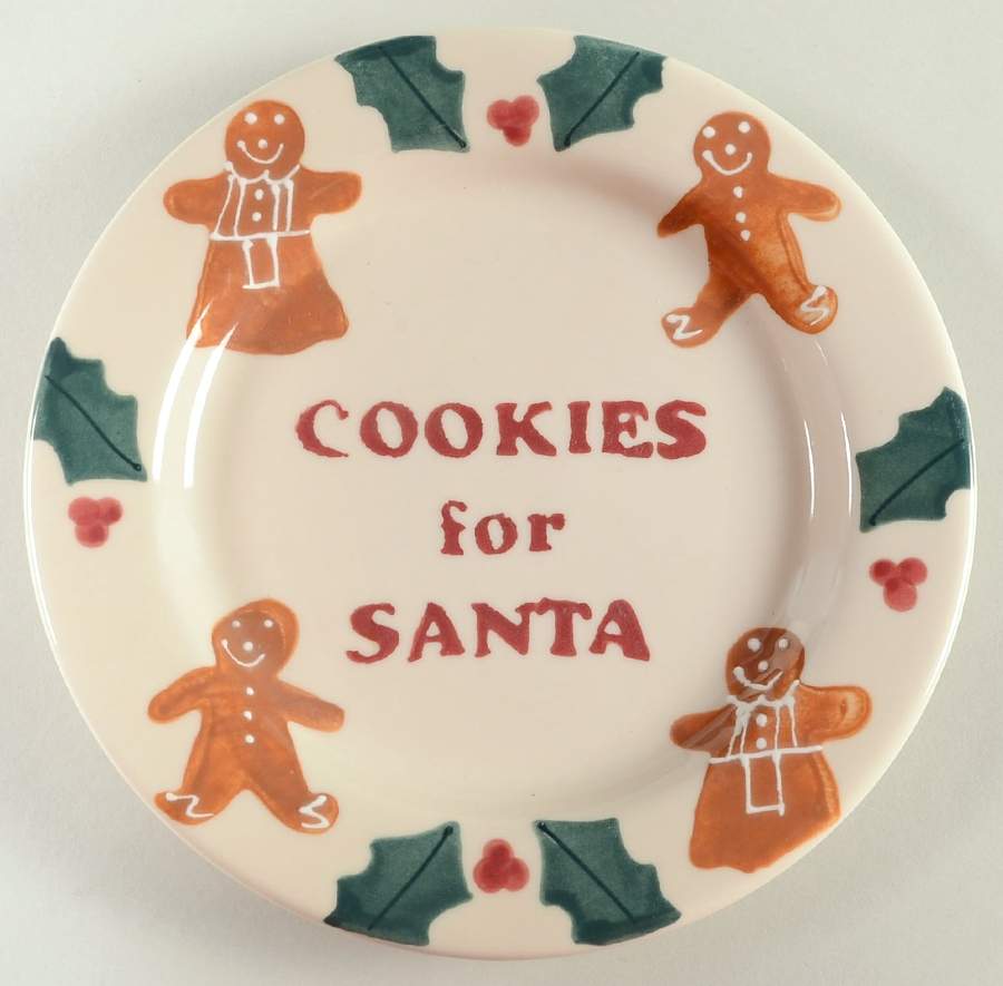 Gingerbread Cookies for Santa Luncheon Plate by Hartstone-1