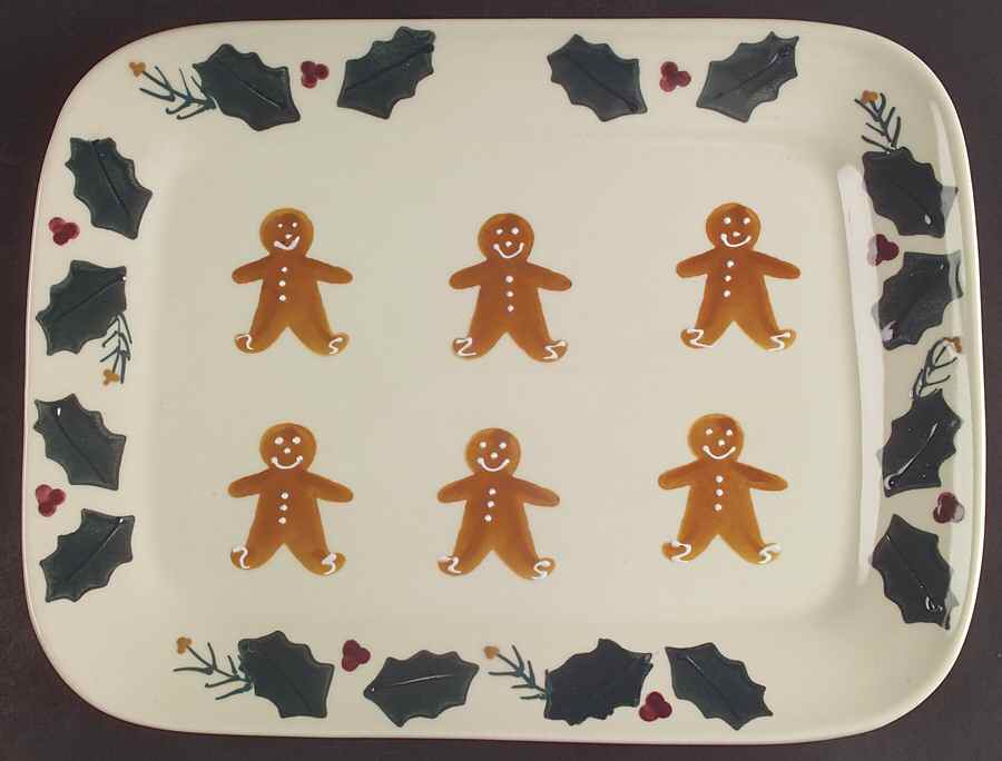Gingerbread 12" Rectangular Serving Platter by Hartstone-1