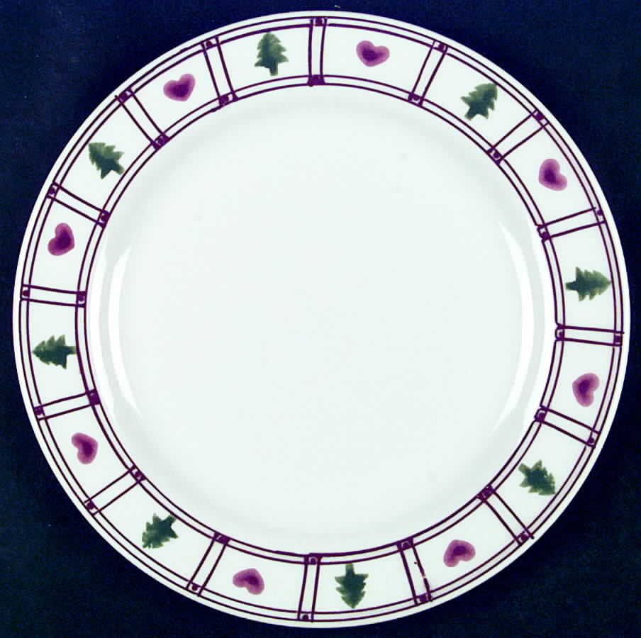 Hearts & Trees Dinner Plate by Hartstone-1
