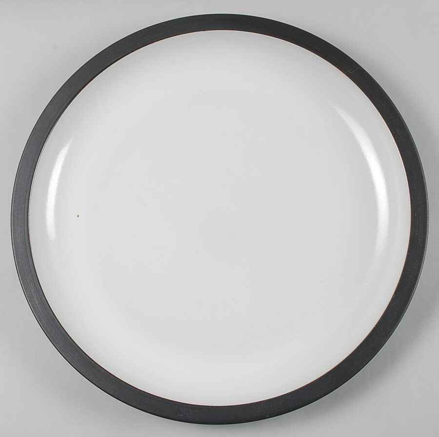 Brown & White (Rim) 14" Chop Plate (Round Platter) by Heath-1