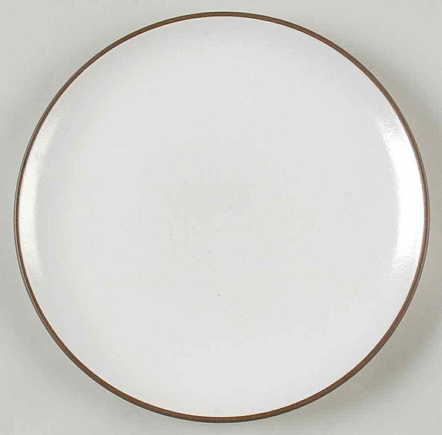 Opaque White (Coupe Shape) Salad Plate by Heath-1
