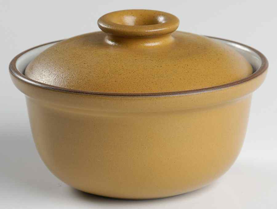Sandalwood (Rim Shape) Individual Casserole & Lid by Heath-1