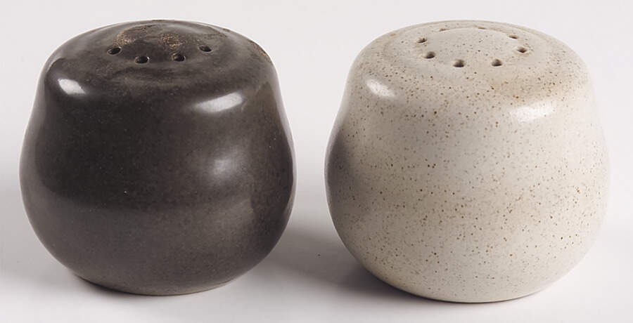 Sea & Sand (Coupe Shape) Salt & Pepper Set by Heath-1