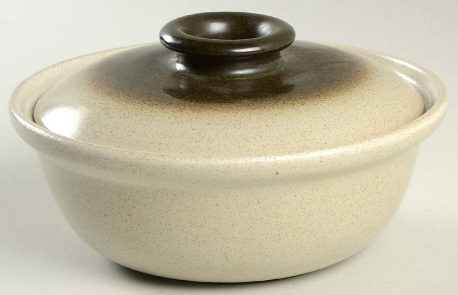 Sea & Sand (Coupe Shape) 1 Qt Round Covered Casserole by Heath-1