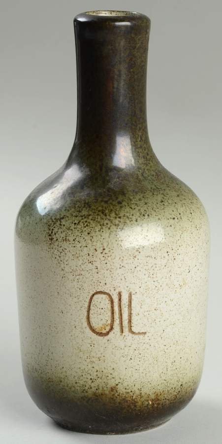 Sea & Sand (Coupe Shape) Oil Cruet No Stopper by Heath-1