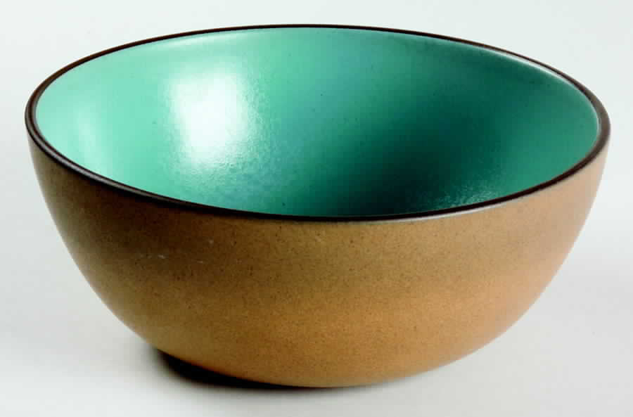 Turquoise (Coupe Shape) 8" Round Vegetable Bowl by Heath-1