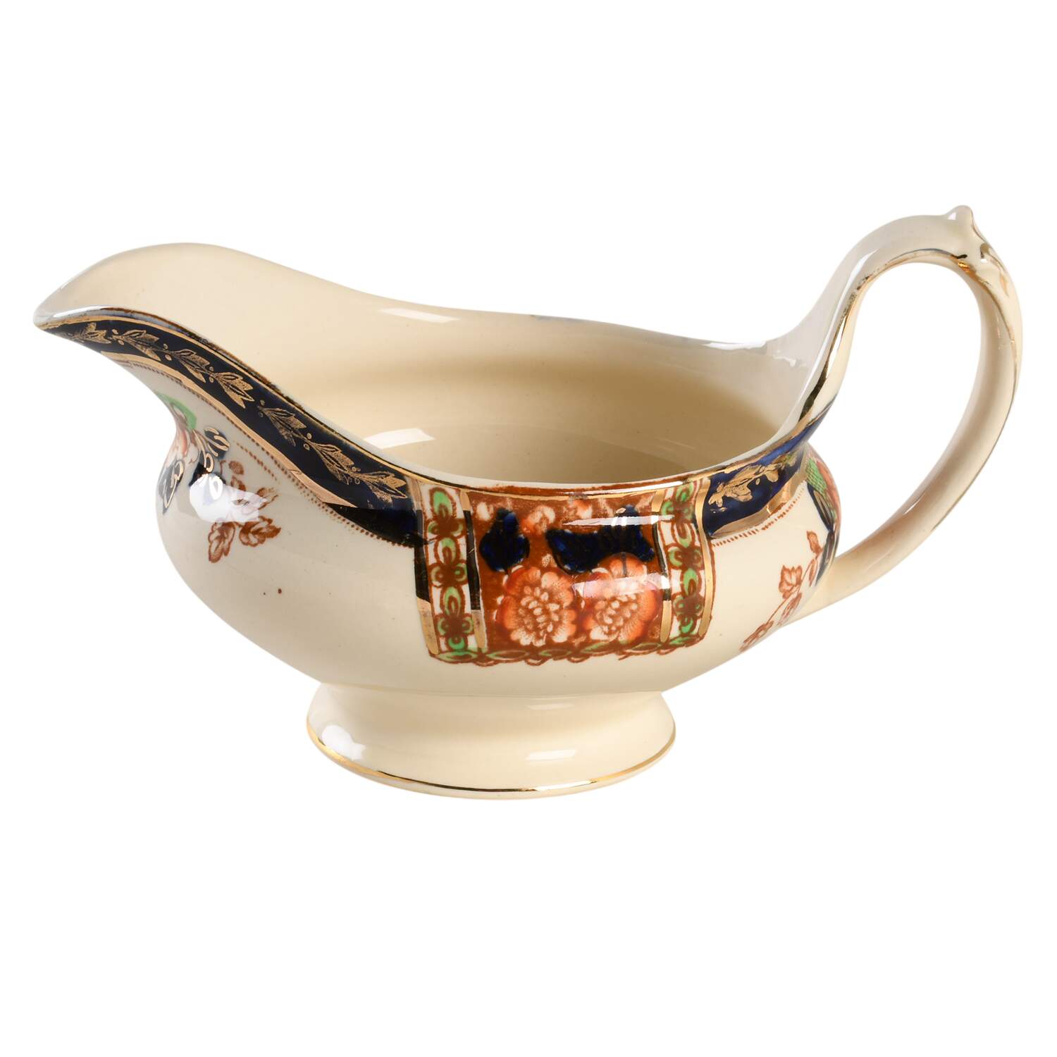 Windsor Derby Gravy Boat by Thomas Hughes & Sons-1
