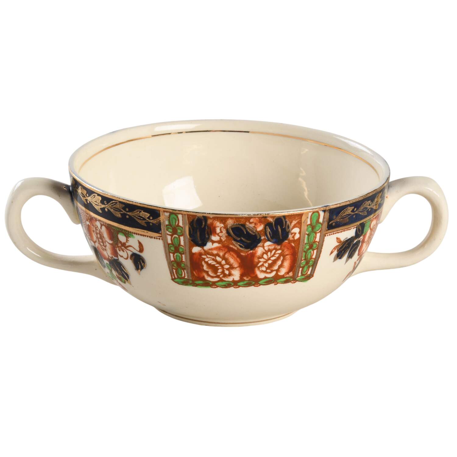 Windsor Derby Flat Cream Soup Bowl by Thomas Hughes & Sons-1