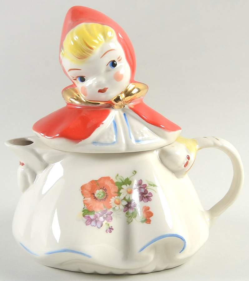 Little Red Riding Hood Teapot & Lid by Hull-1