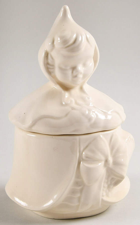 Little Red Riding Hood Dresser Jar & Lid by Hull-1