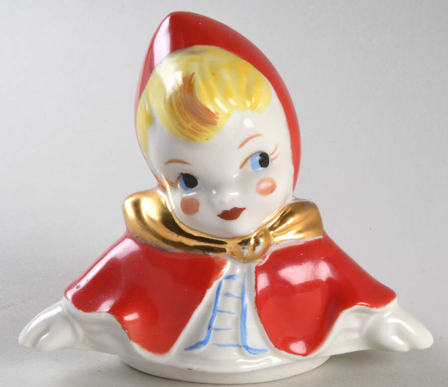 Little Red Riding Hood Lid for Cracker Jar by Hull-1