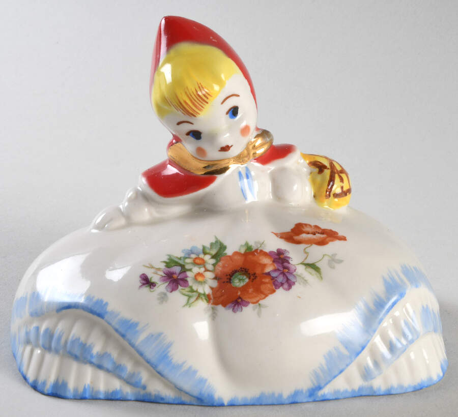 Little Red Riding Hood Lid for Cookie Canister by Hull-1