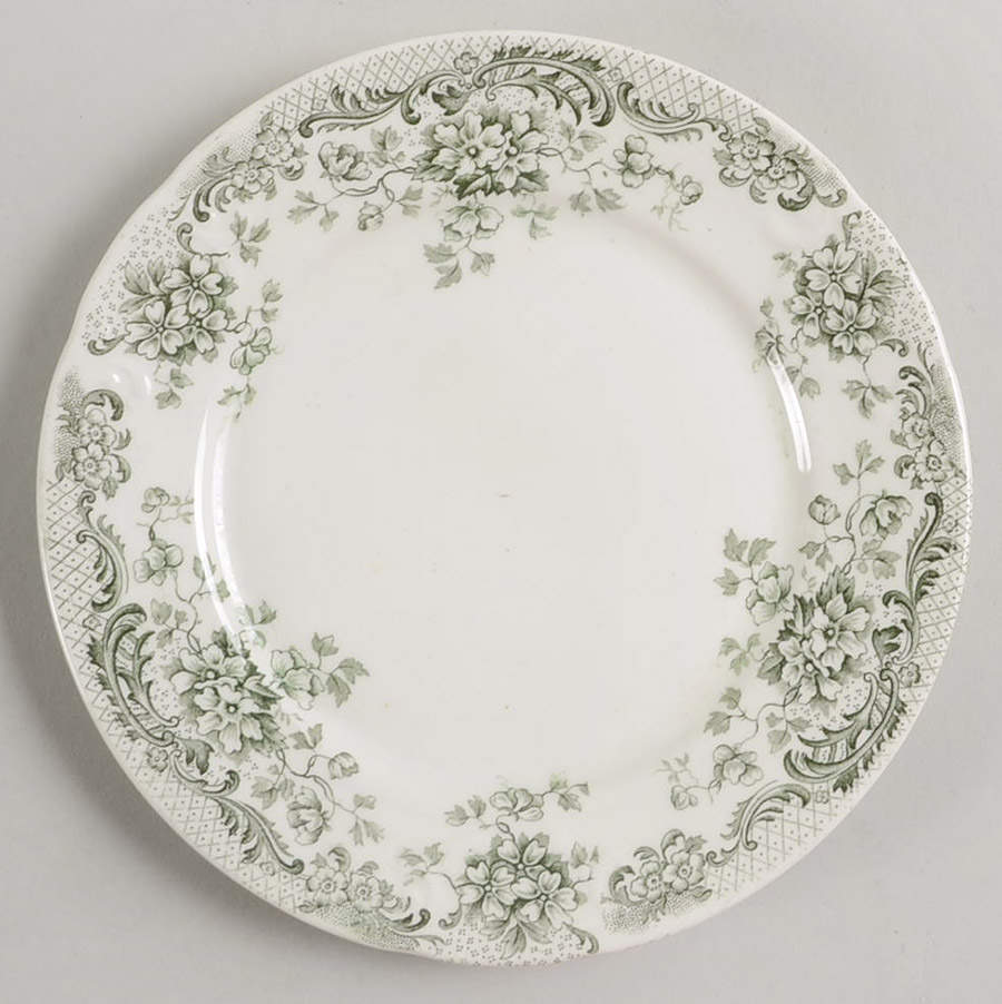 Maine Green Dessert/Pie Plate by Wm Hulme-1