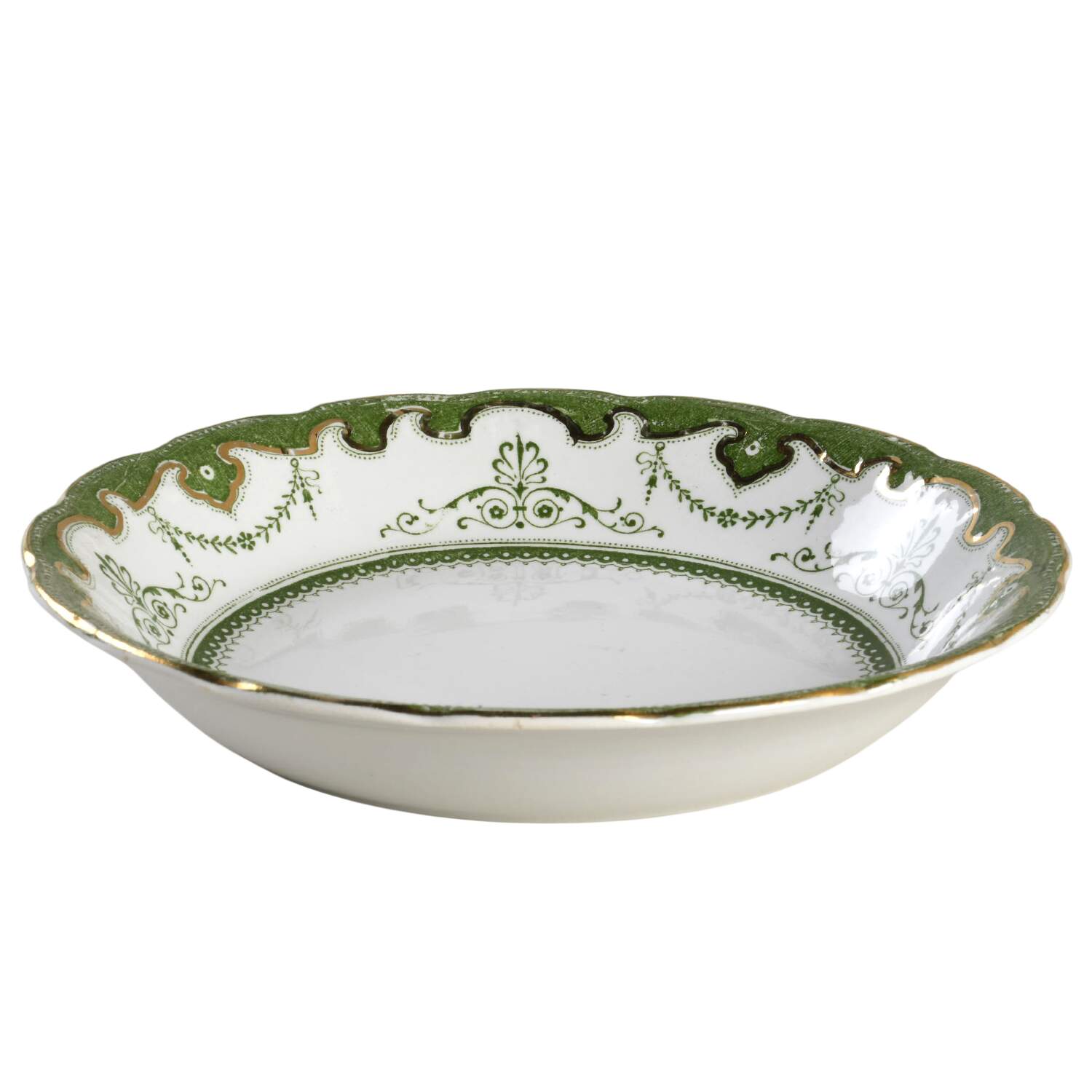 Maine Green Coupe Cereal Bowl by Wm Hulme-1