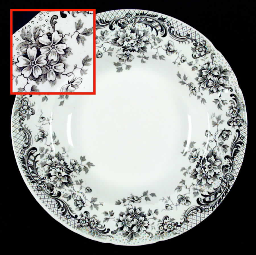 Maine Green Large Rim Soup Bowl by Wm Hulme-1