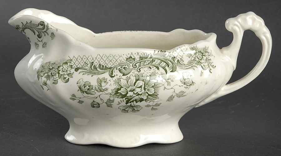 Maine Green Gravy Boat by Wm Hulme-1