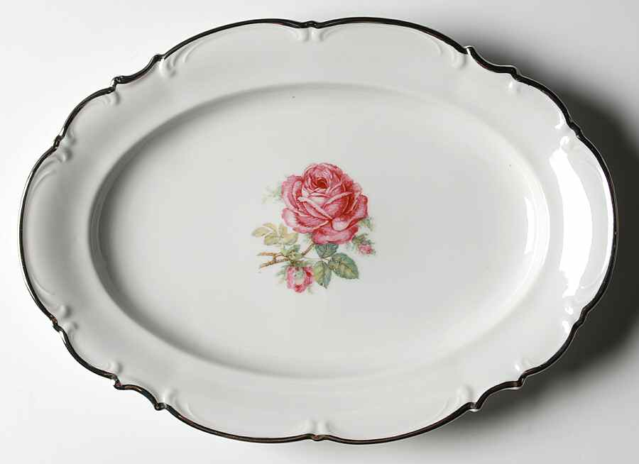 The Belrose 11" Oval Serving Platter by Hutschenreuther-1