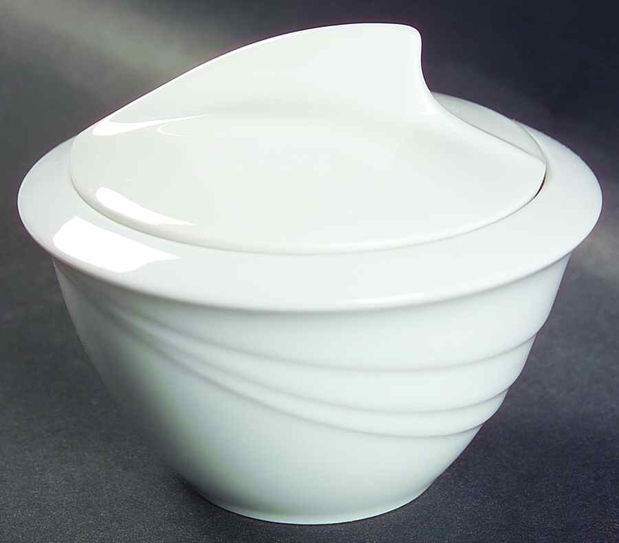 Blanche (Maxim's Line) Sugar Bowl & Lid by Hutschenreuther-1