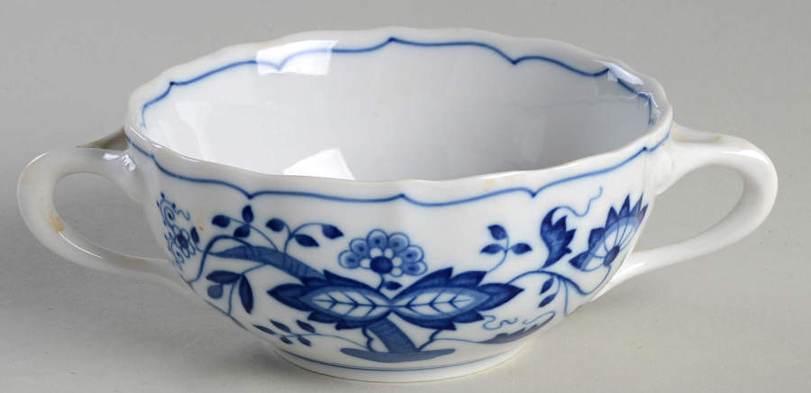 Blue Onion Flat Cream Soup Bowl by Hutschenreuther-1