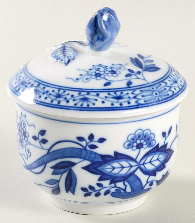 Blue Onion Mini Sugar Bowl & Lid by Hutschenreuther-1